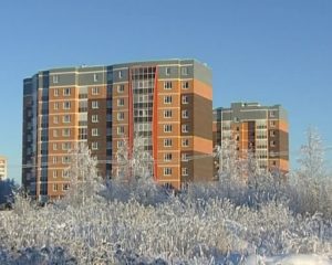 Пример красивого фасада десятиэтажного дома